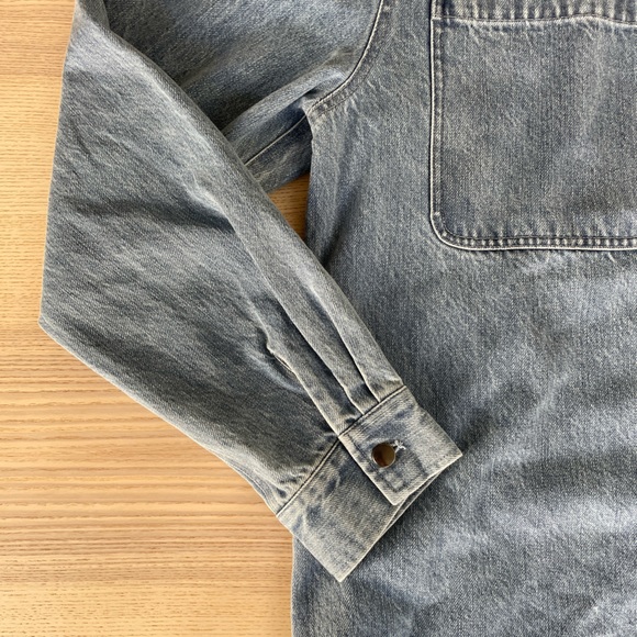 SHADES OF GREY By Micah Cohen Denim Long Sleeve Button Up - Picture 2 of 9